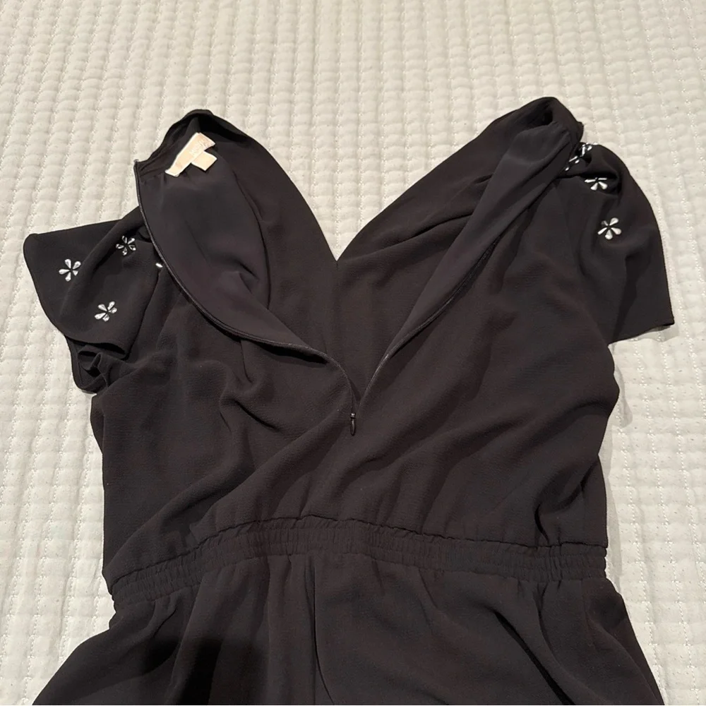 MICHAEL Michael Kors Black Jumpsuit with Silver Accents - Picture 7 of 7